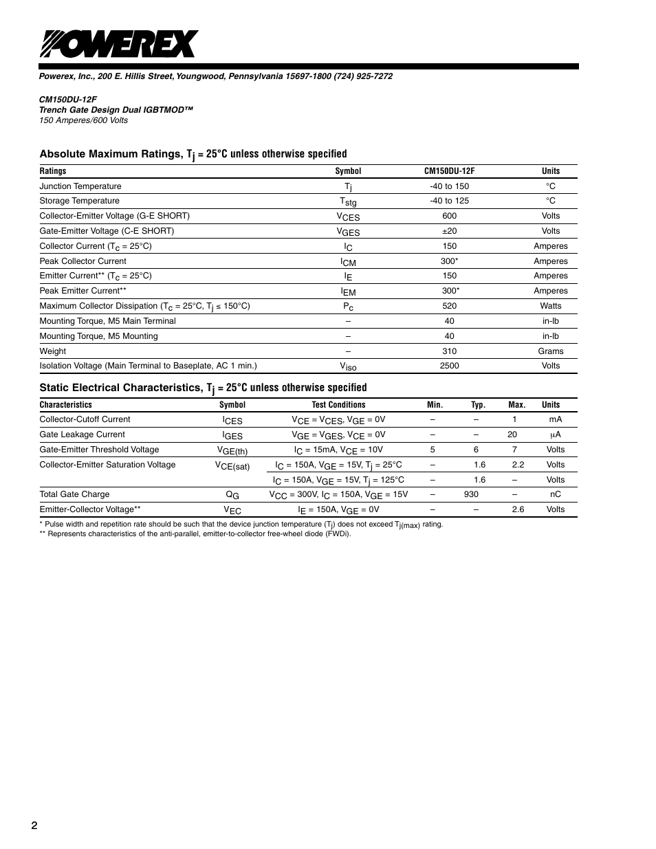 C&H Technology CM150DU-12F User Manual | Page 3 / 5