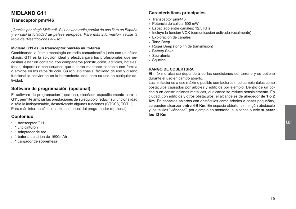 Midland g11 | MIDLAND G11 User Manual | Page 21 / 54