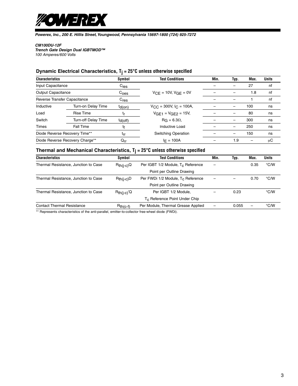 C&H Technology CM100DU-12F User Manual | Page 4 / 5