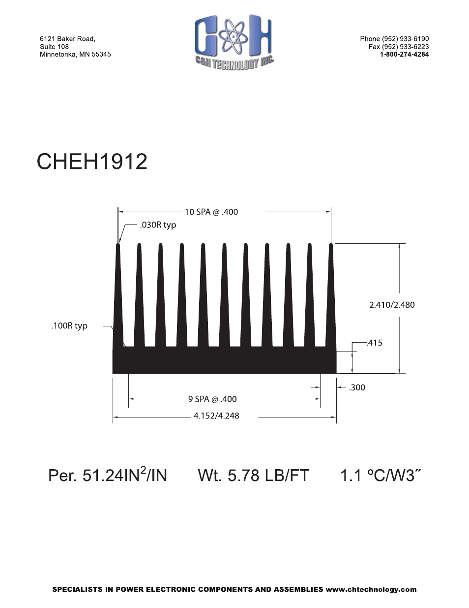 C&H Technology CHEH1912 User Manual | Page 2 / 2