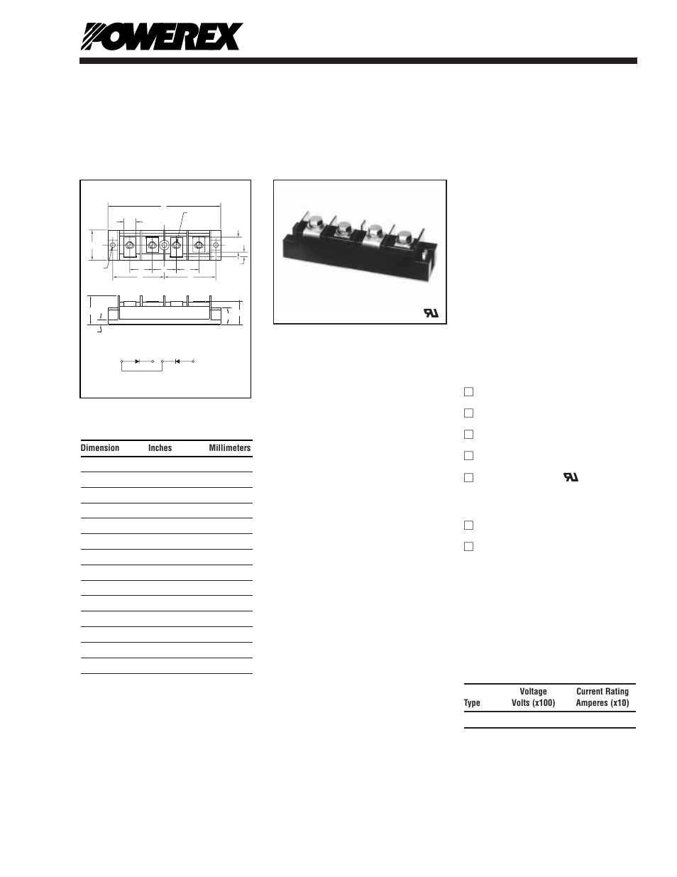 Powerex CD510825 User Manual | 4 pages