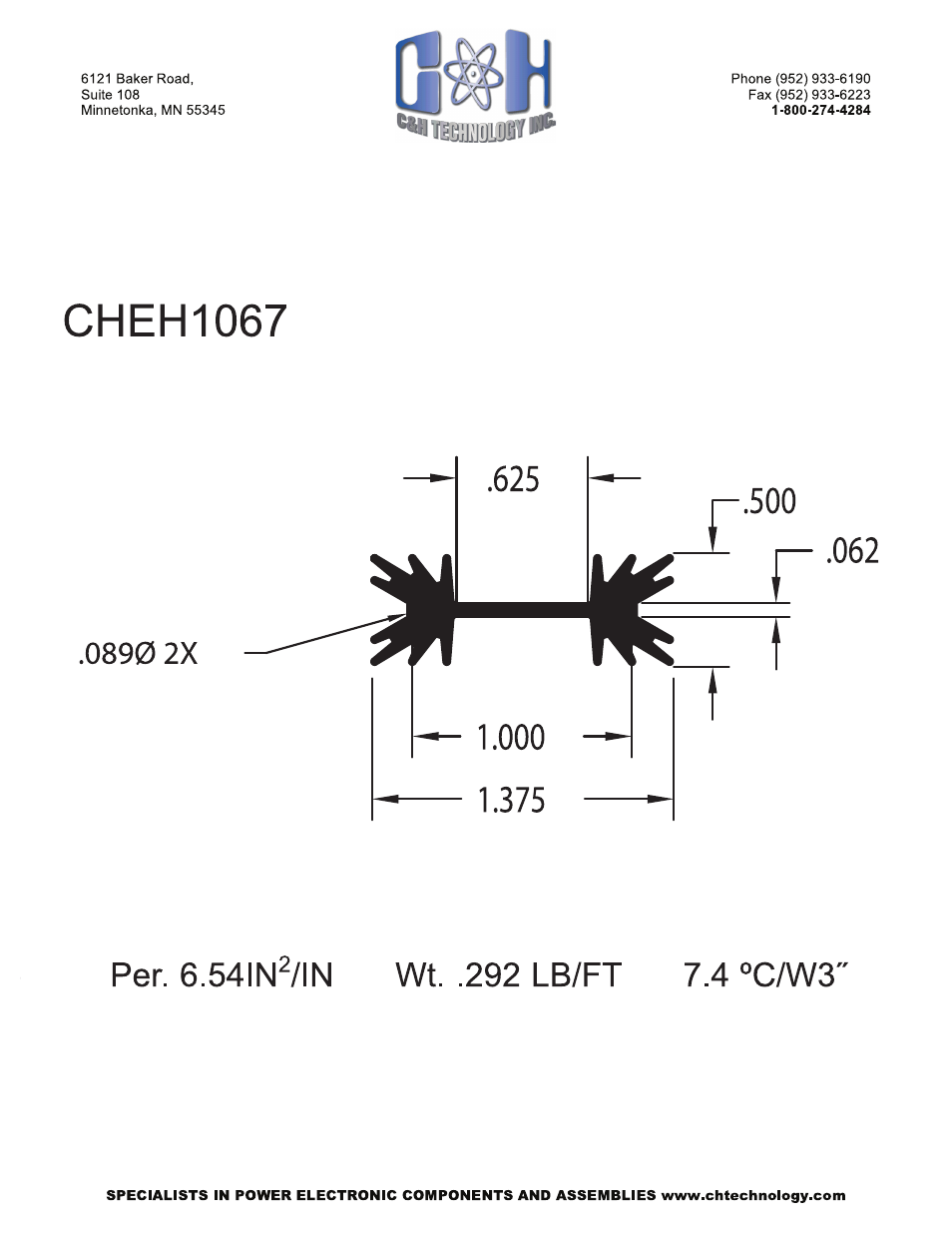 C&H Technology CHEH1067 User Manual | Page 2 / 2