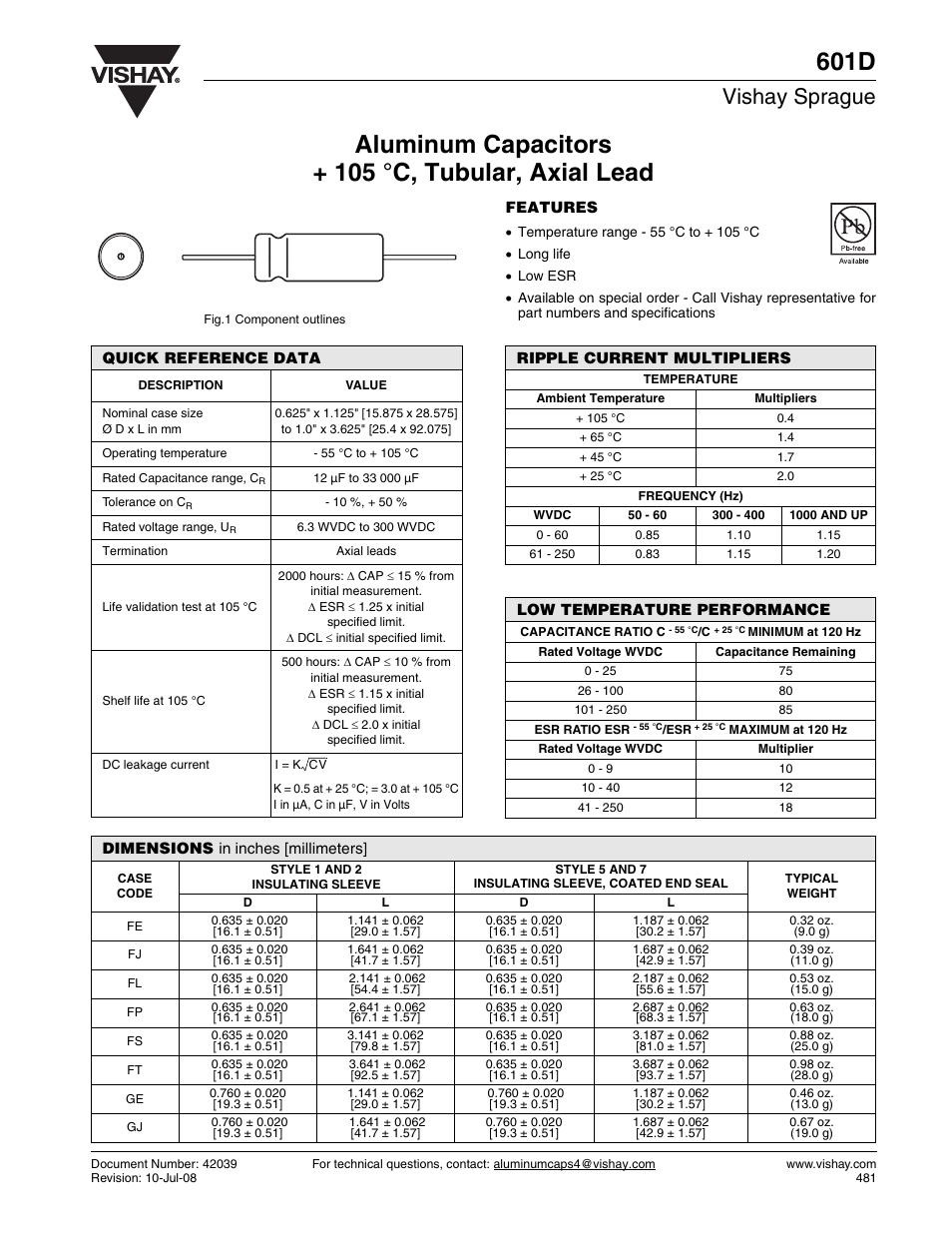 C&H Technology 601D User Manual | 3 pages