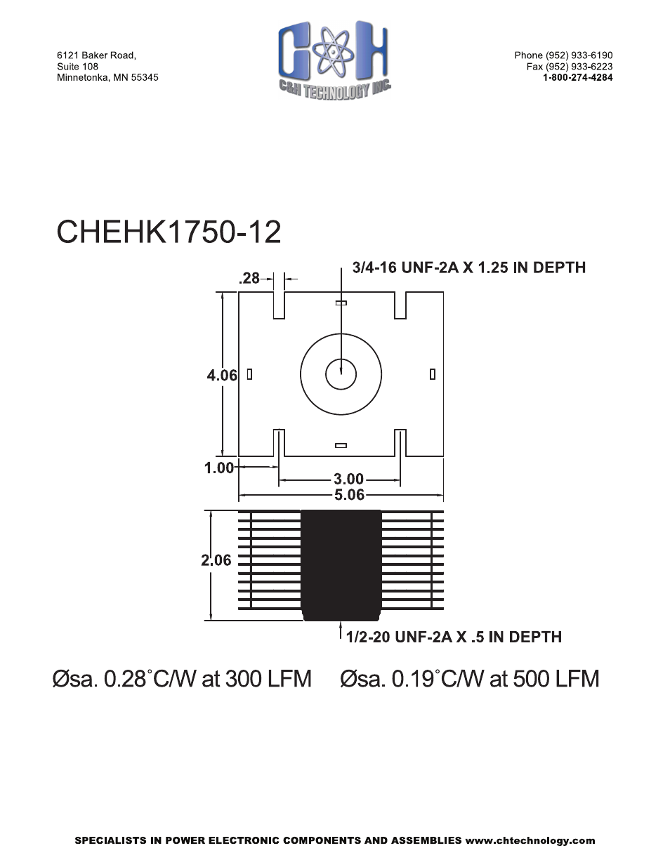 C&H Technology CHEHK1750-12 User Manual | Page 2 / 2
