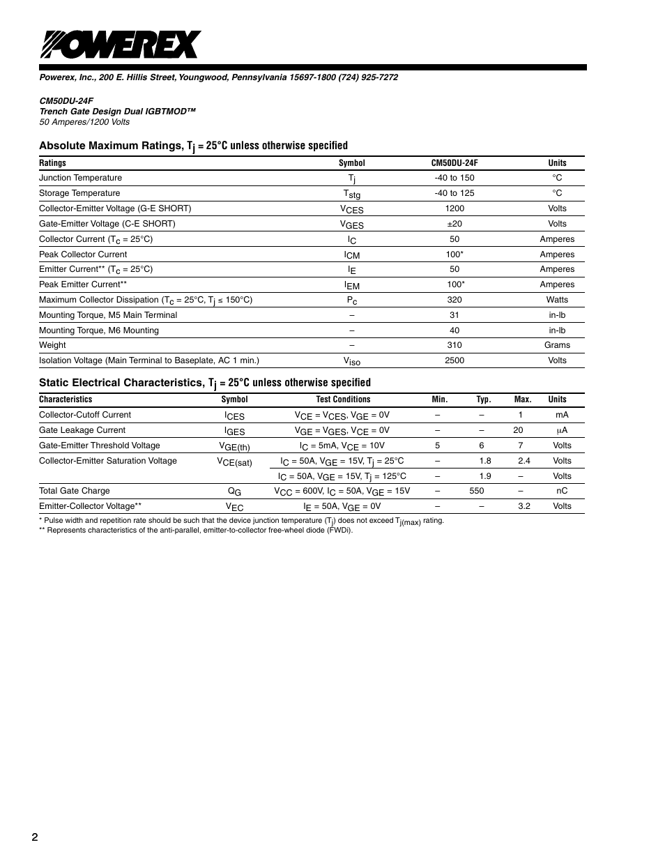 C&H Technology CM50DU-24F User Manual | Page 3 / 5