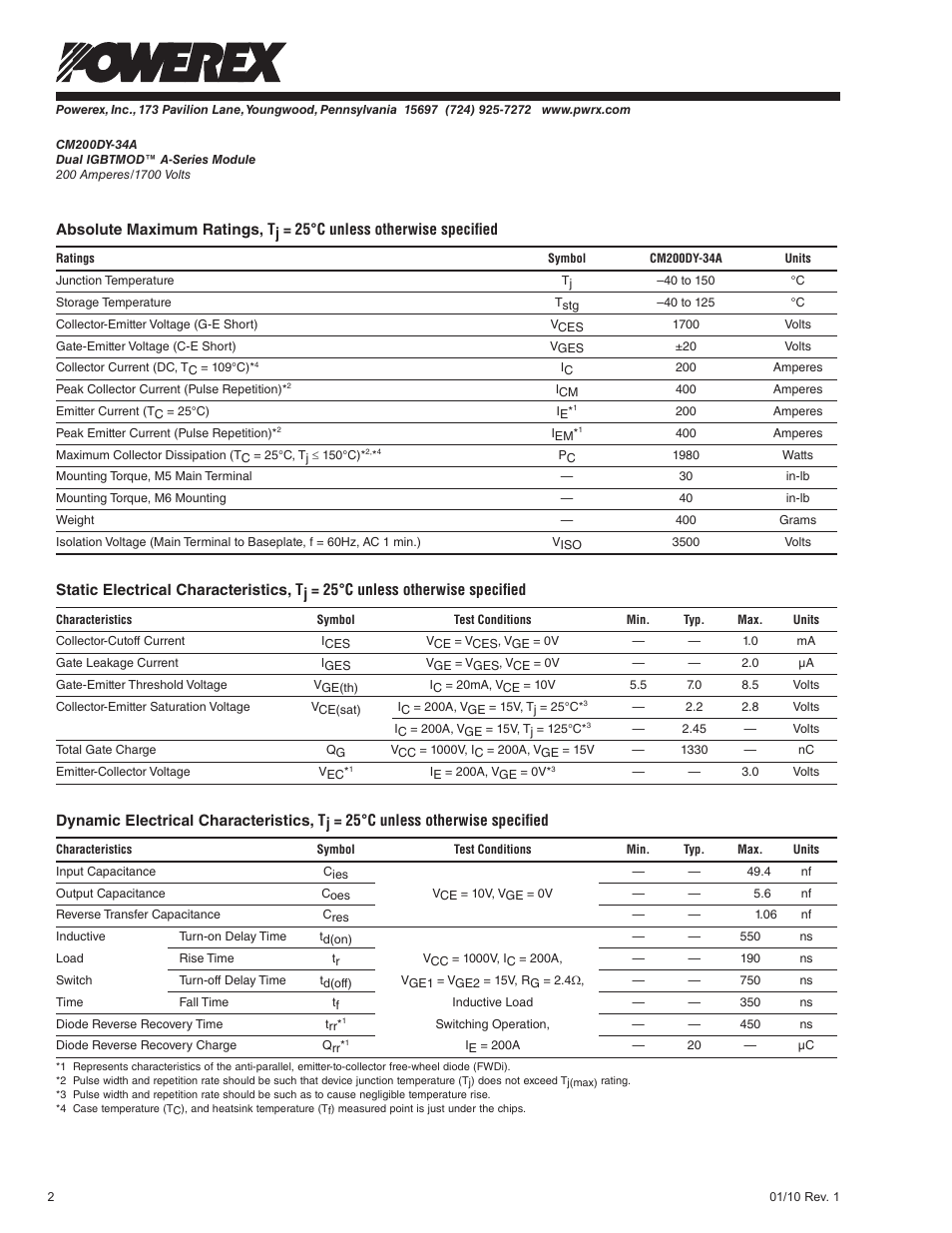 C&H Technology CM200DY-34A User Manual | Page 3 / 5