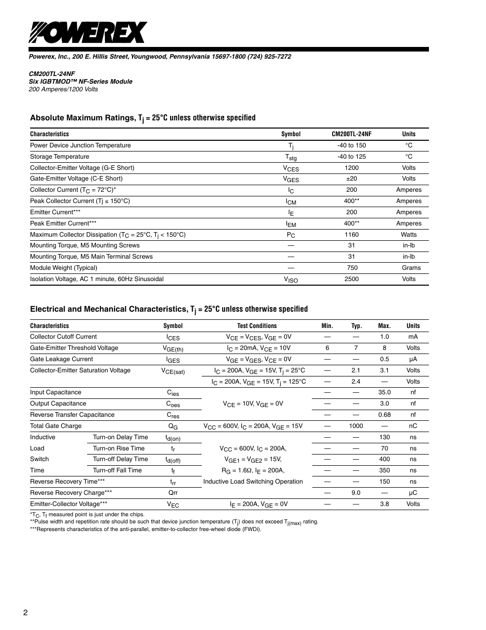 C&H Technology CM200TL-24NF User Manual | Page 3 / 5