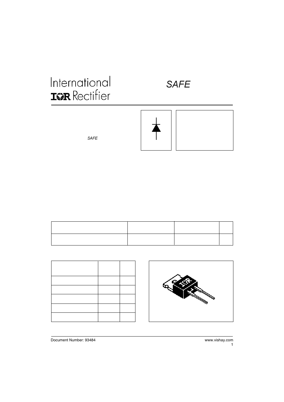 Safe, Series 10ets, Input rectifier diode | 1v @ 10a i, 200a v | C&H Technology 10ETS.. SAFEIR Series User Manual | Page 2 / 6