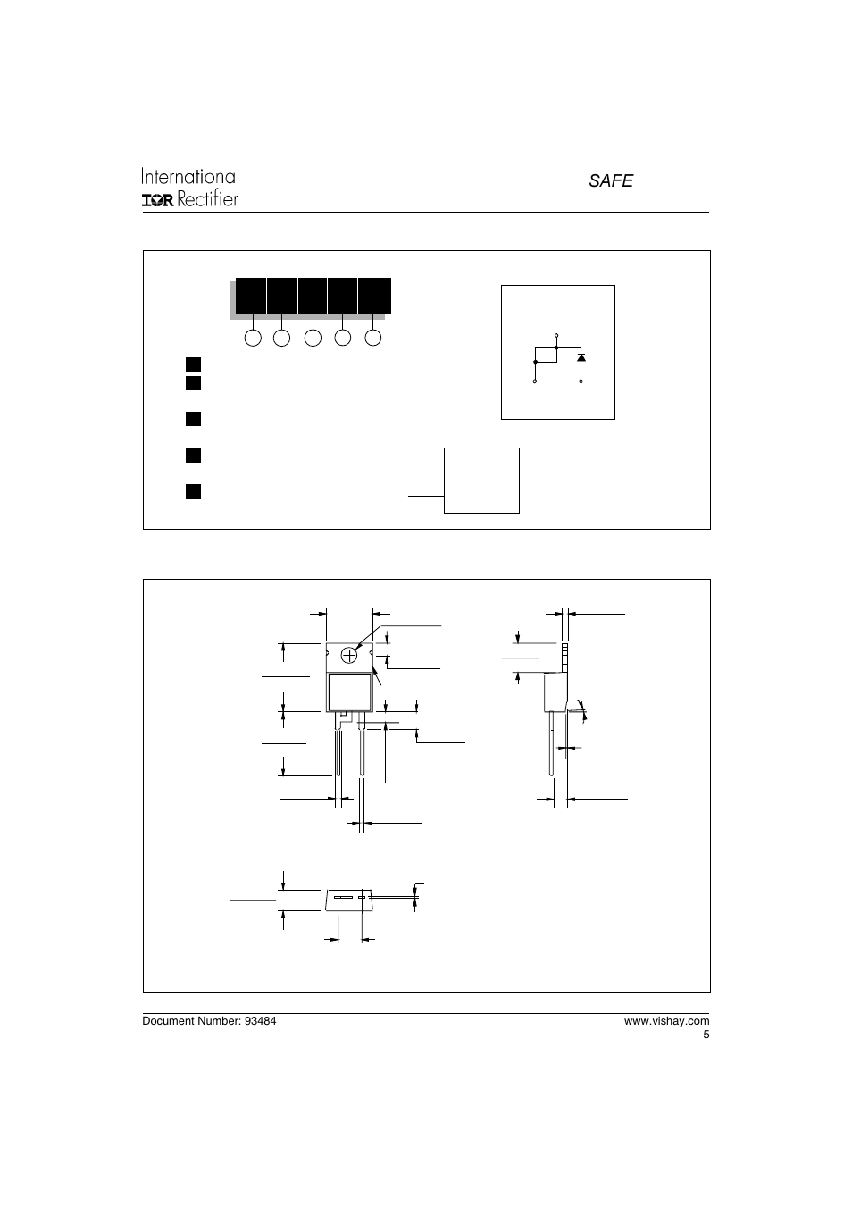 10ets.. safe, Series, Outline table | Ordering information table | C&H Technology 10ETS.. SAFEIR Series User Manual | Page 6 / 6