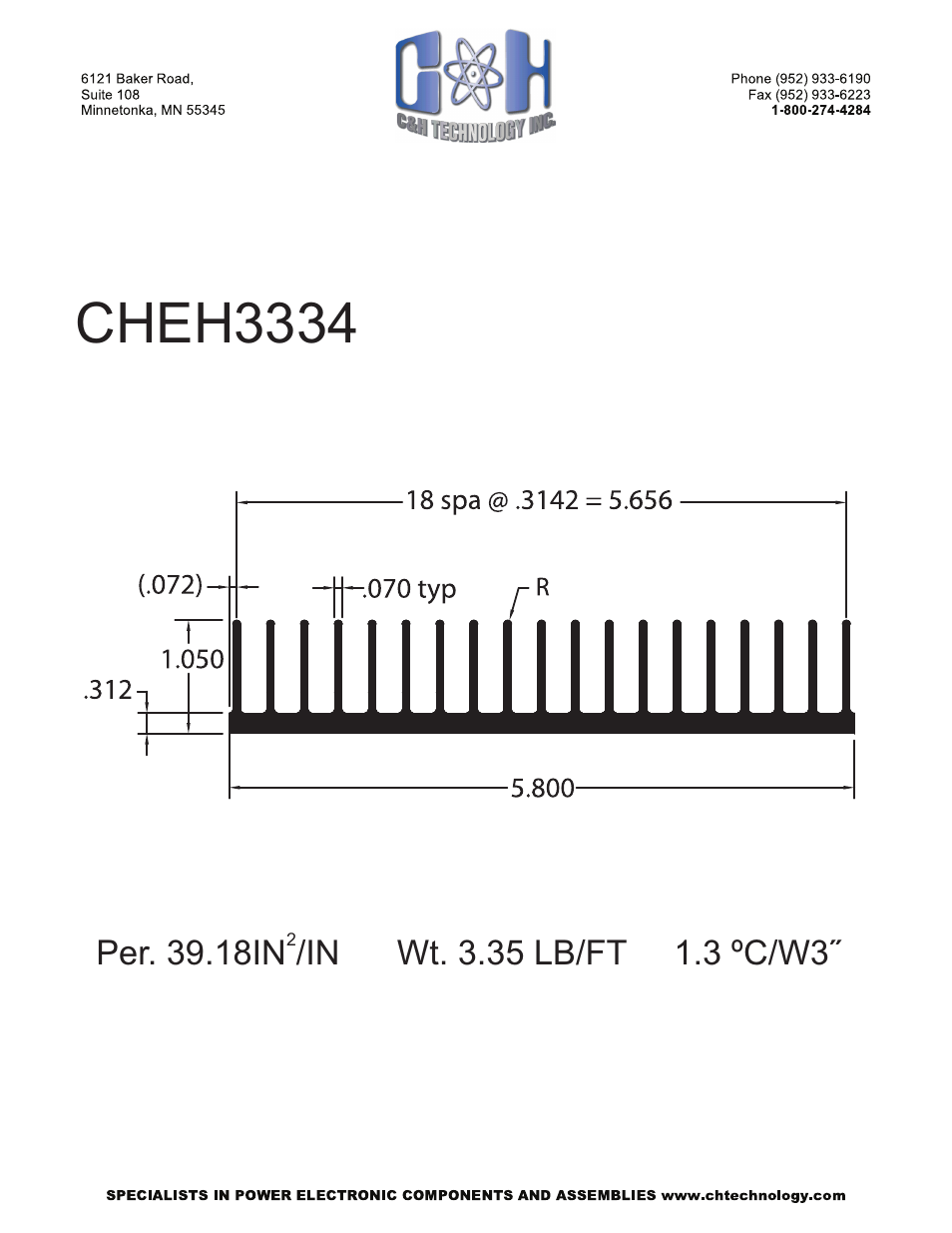 Cheh3334 | C&H Technology CHEH3334 User Manual | Page 2 / 2