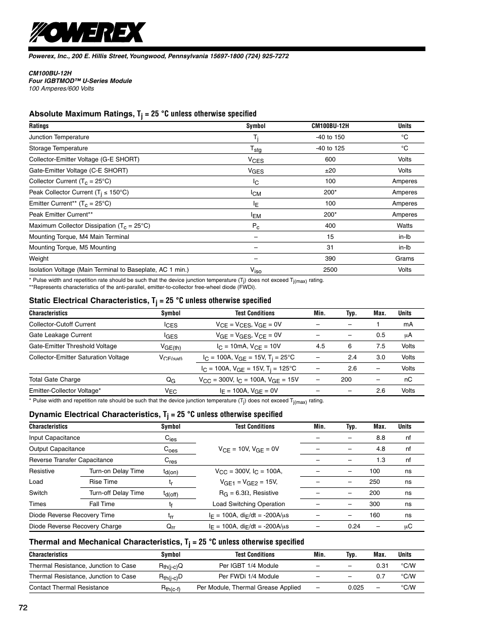 C&H Technology CM100BU-12H User Manual | Page 3 / 5