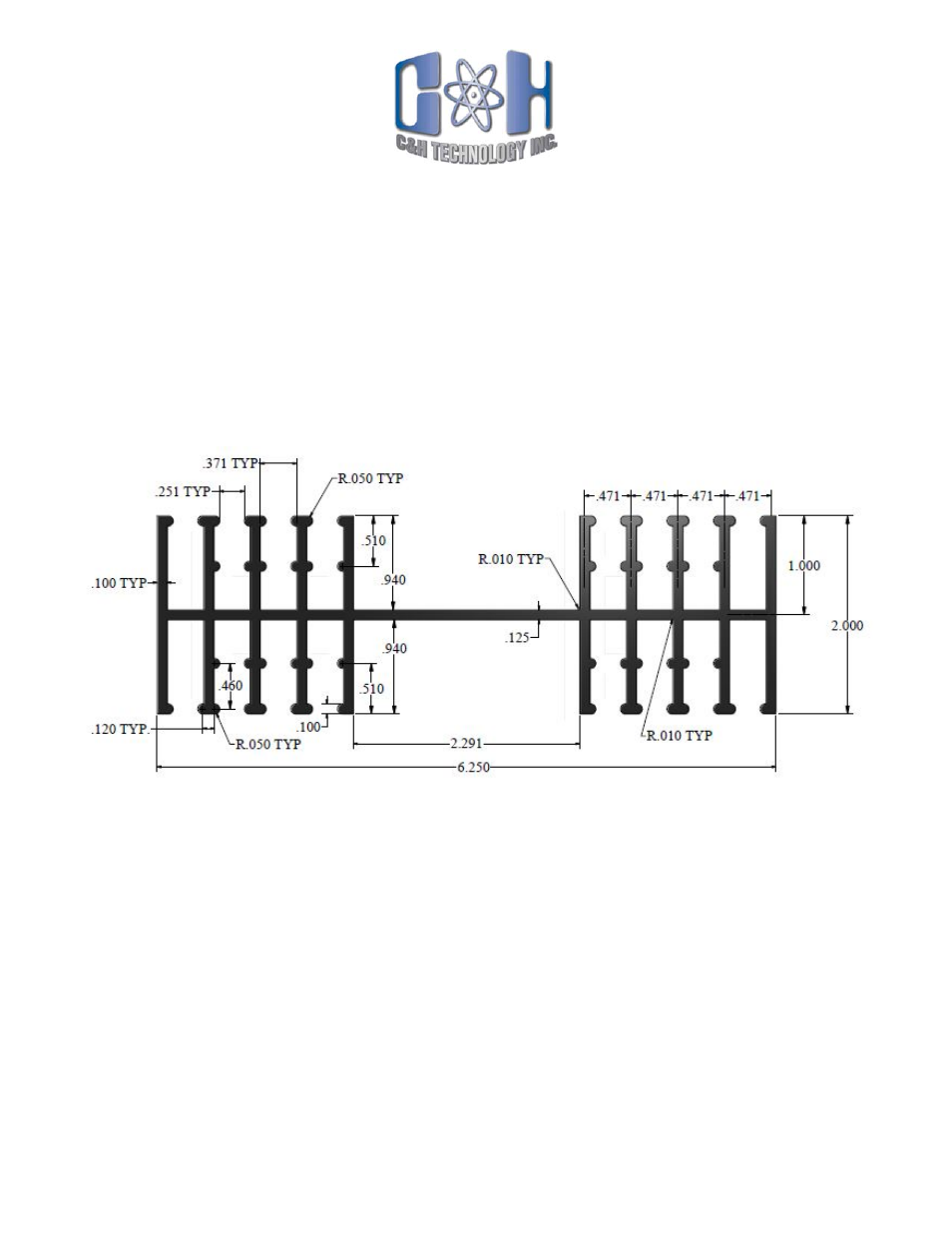 Cheh8434, Per. 54.60 in | C&H Technology CHEH8434 User Manual | Page 2 / 2