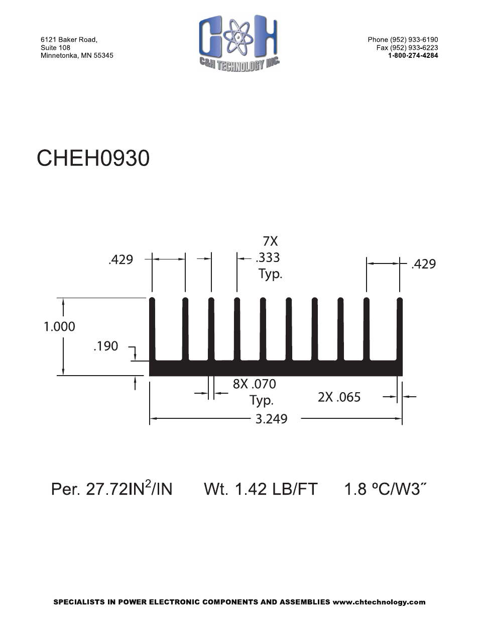 C&H Technology CHEH0930 User Manual | Page 2 / 2