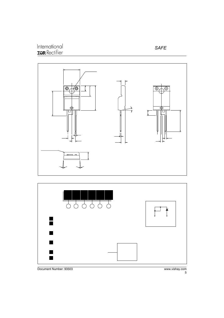20ets..fp safe, Series, Ordering information table | Outline table | C&H Technology 20ETS..FP SAFEIR Series User Manual | Page 6 / 7