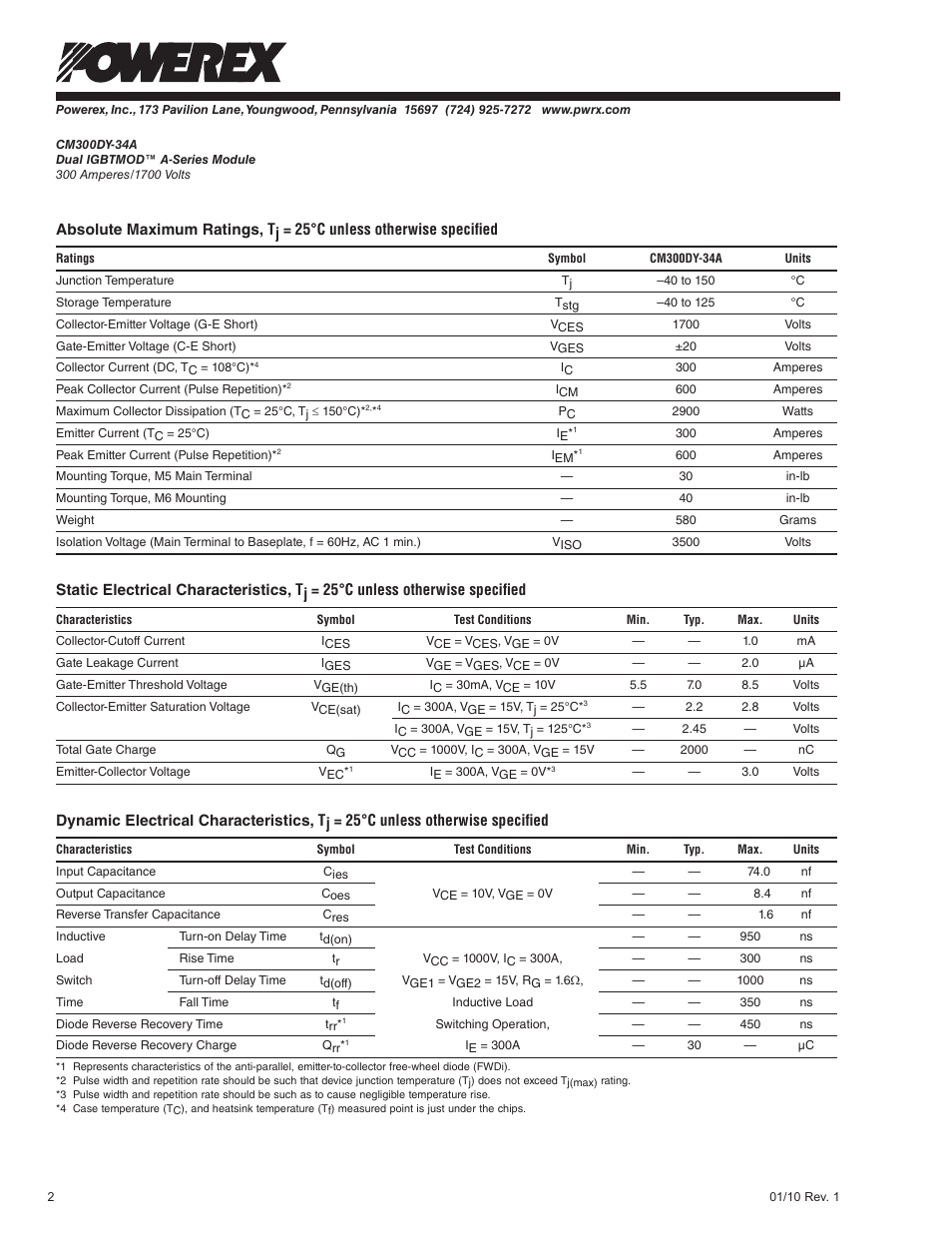 C&H Technology CM300DY-34A User Manual | Page 3 / 5