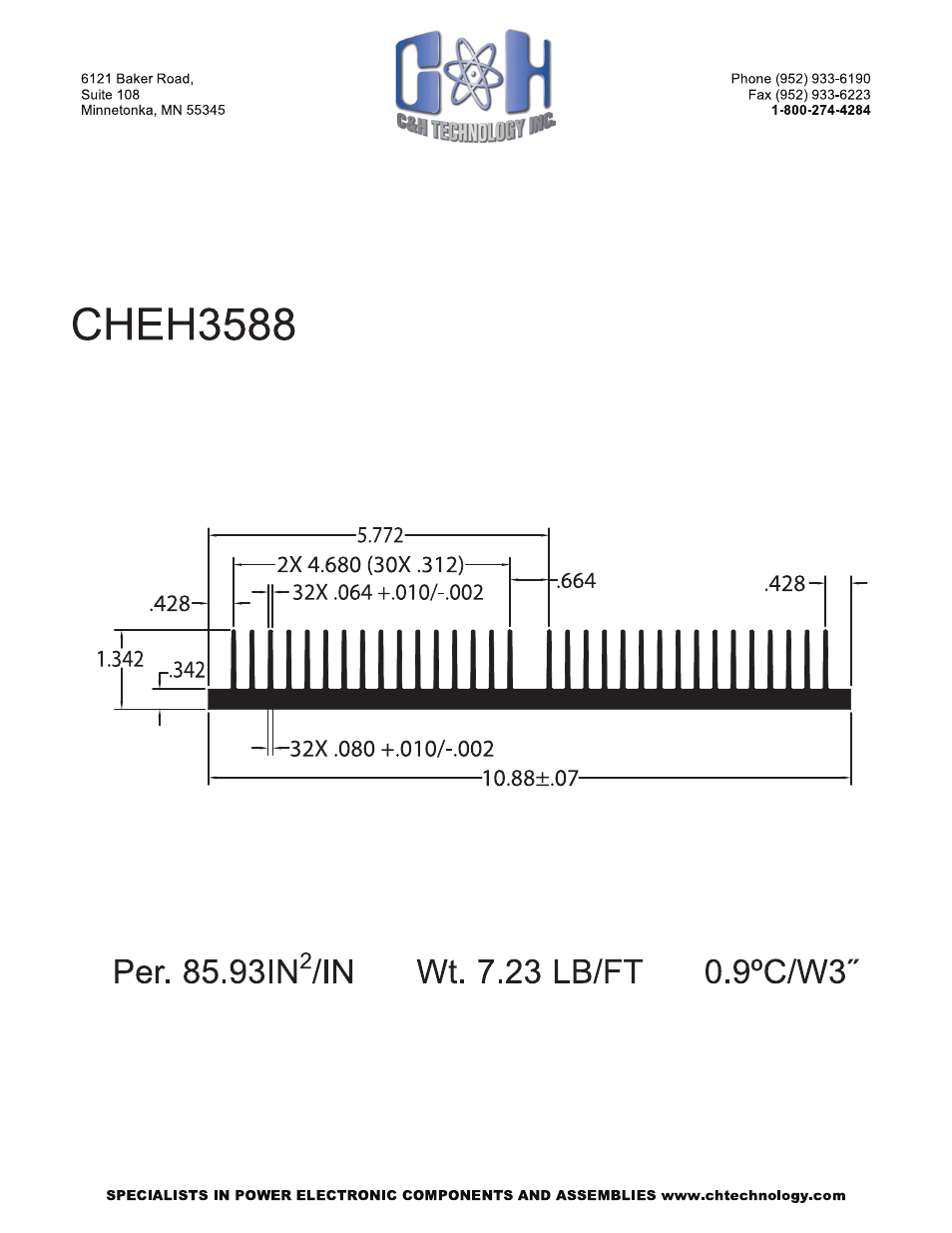 C&H Technology CHEH3588 User Manual | Page 2 / 2