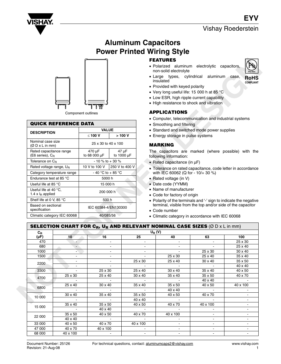 C&H Technology EYV User Manual | 7 pages