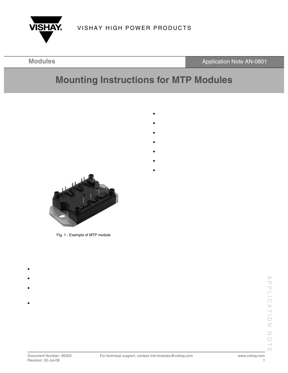 C&H Technology MTP Modules Mounting Instructions User Manual | 2 pages