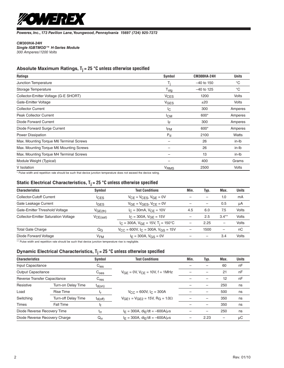C&H Technology CM300HA-24H User Manual | Page 3 / 5