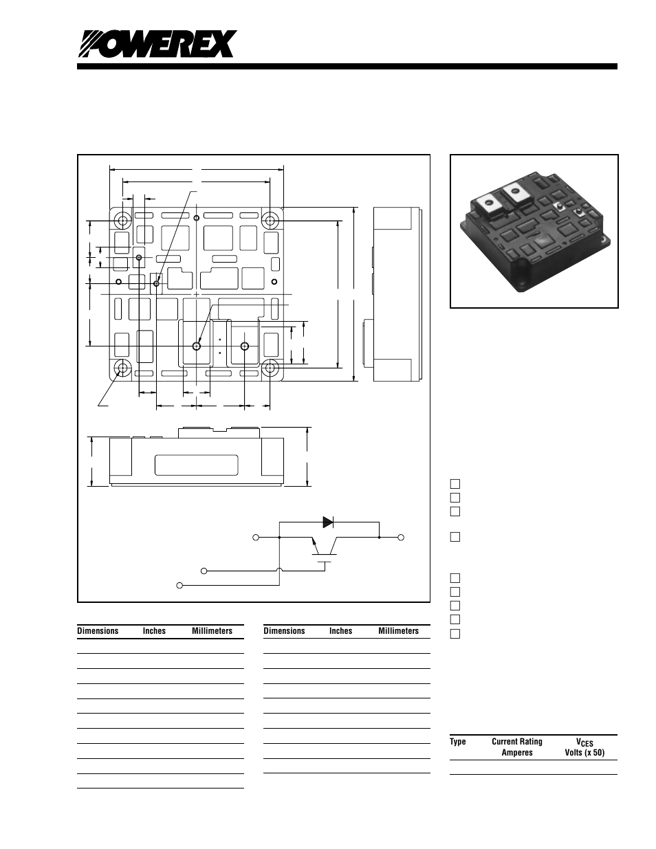 Single igbtmod™ h-series module | C&H Technology CM1200HA-24J User Manual | Page 2 / 5