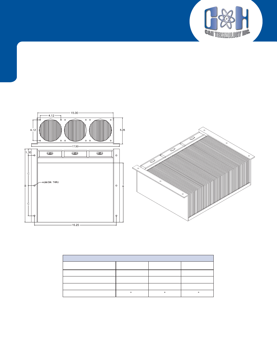 Forced convection-triple fan | C&H Technology CH5122 User Manual | Page 2 / 2