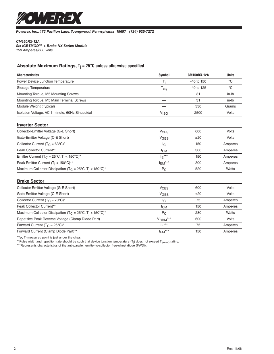 C&H Technology CM150RX-12A User Manual | Page 3 / 7