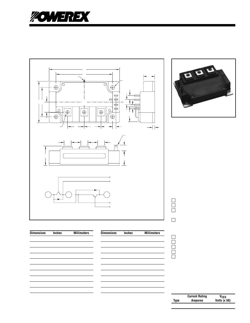 Dual igbtmod™ ka-series module | C&H Technology CM200DU-34KA User Manual | Page 2 / 5