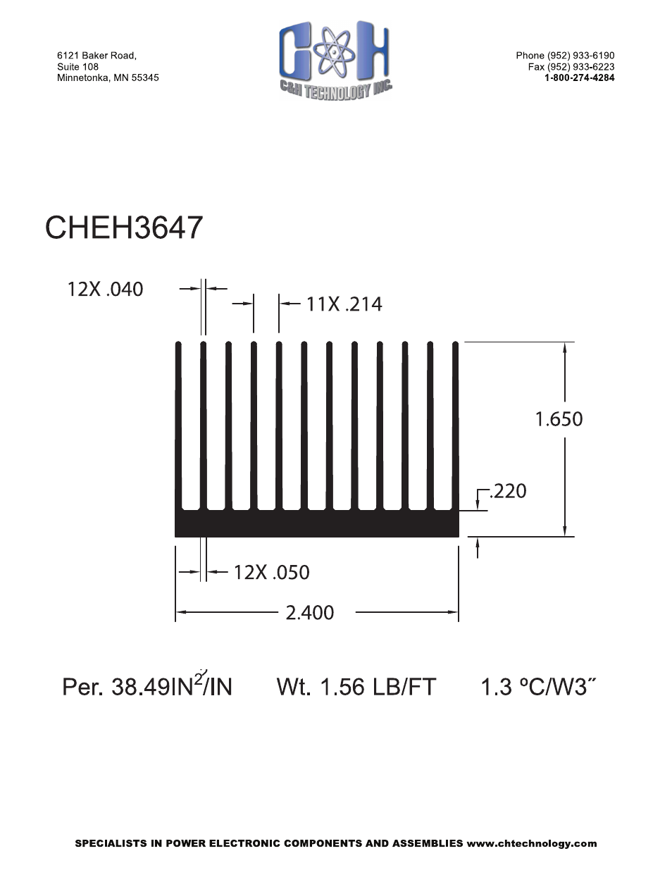 C&H Technology CHEH3647 User Manual | Page 2 / 2