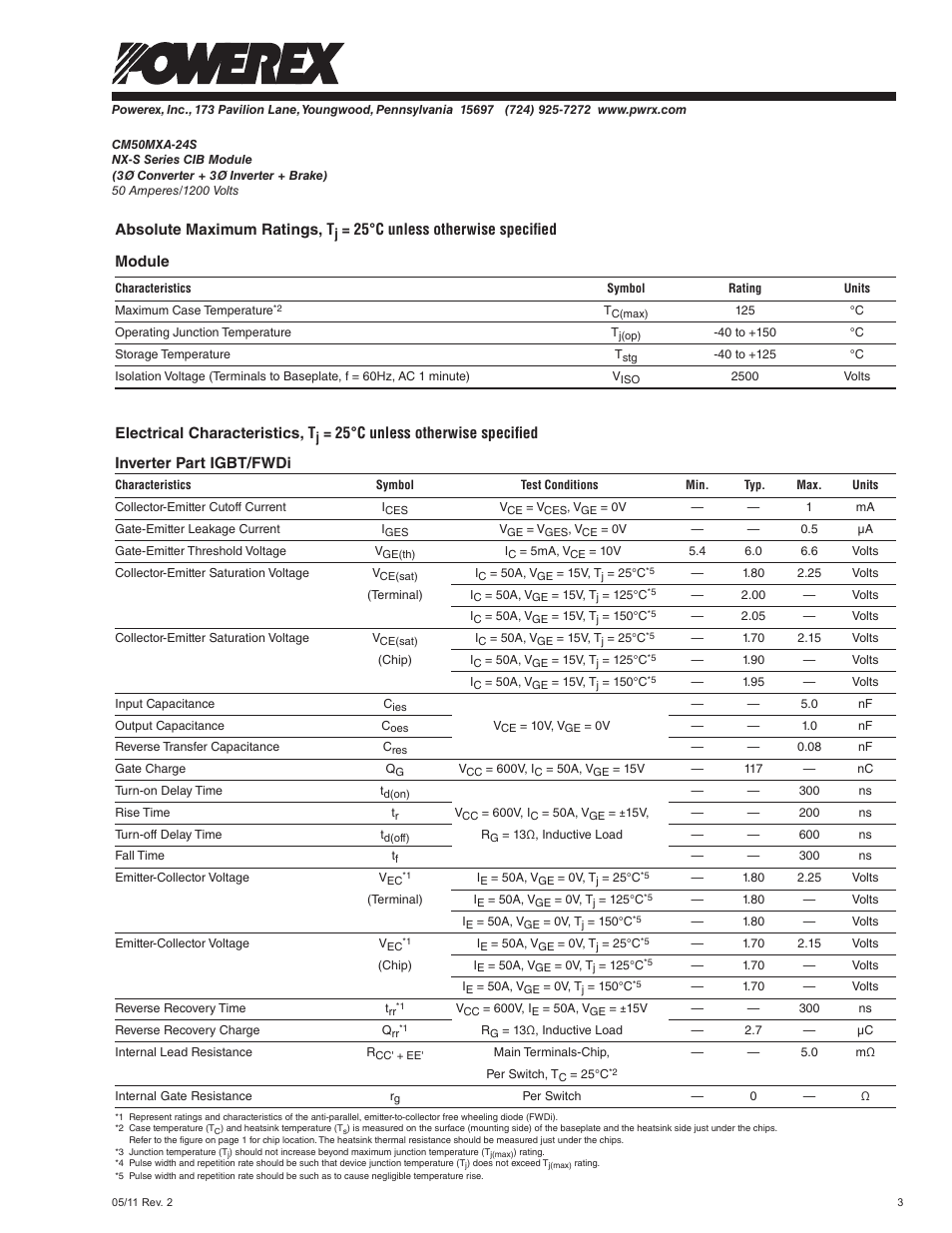 C&H Technology CM50MXA-24S User Manual | Page 4 / 7
