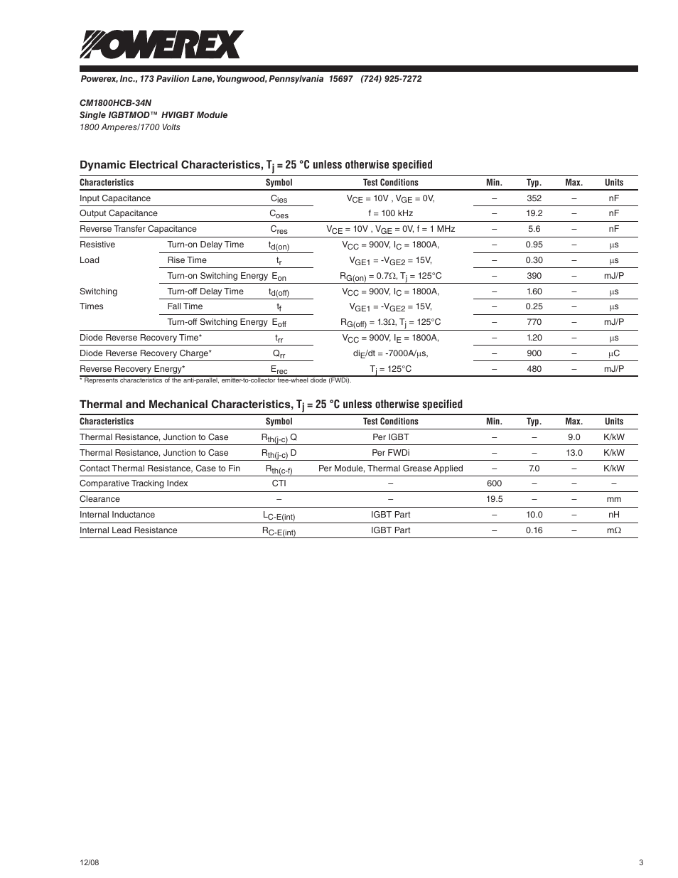 C&H Technology CM1800HCB-34N User Manual | Page 4 / 5