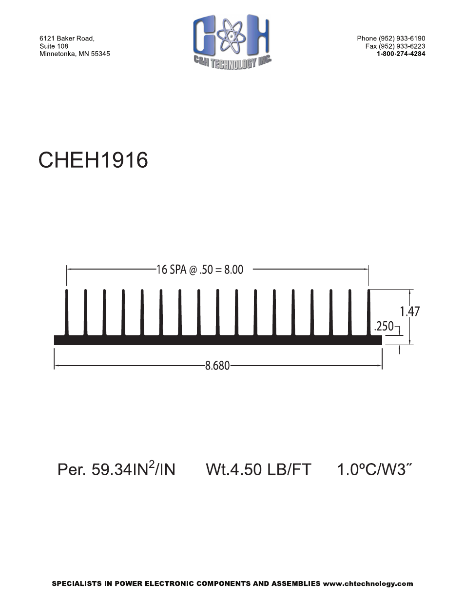 C&H Technology CHEH1916 User Manual | Page 2 / 2