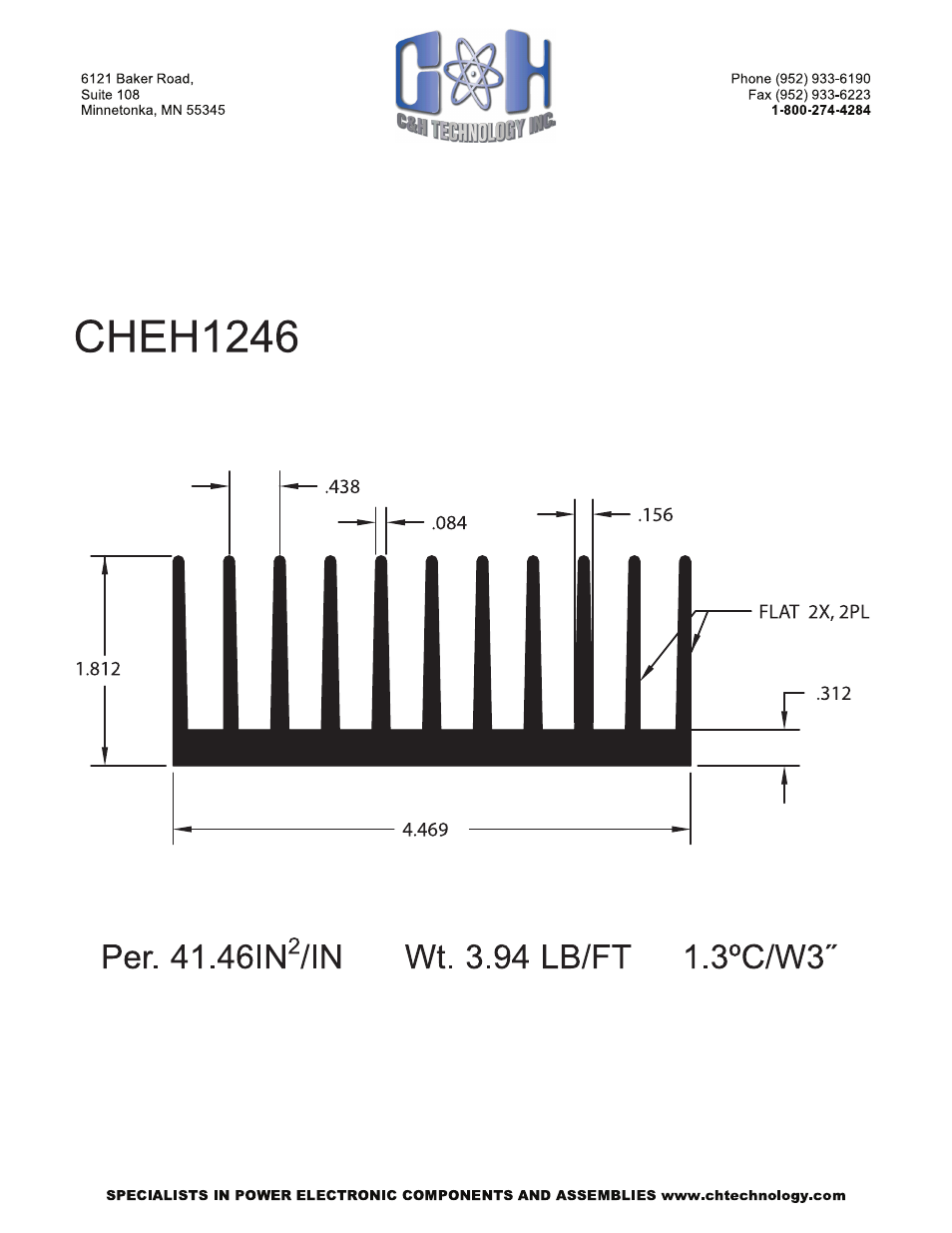 C&H Technology CHEH1246 User Manual | Page 2 / 2