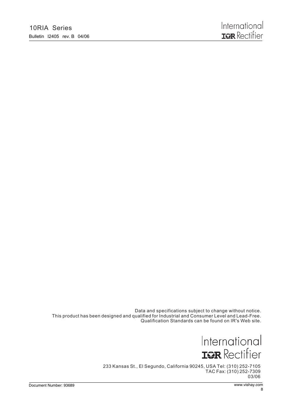 10ria series | C&H Technology 10RIA Series User Manual | Page 9 / 9