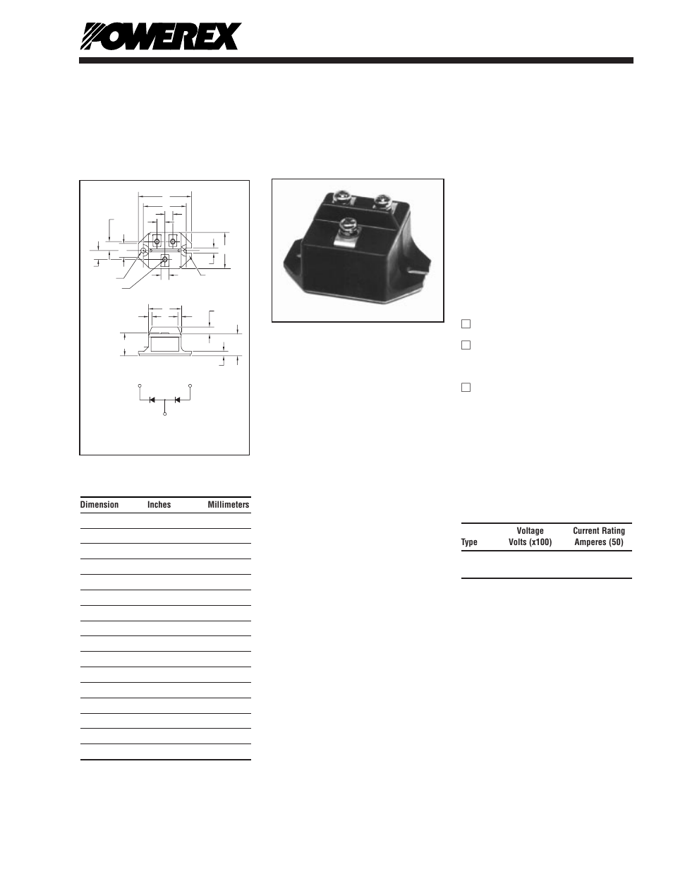 Fast recovery dual diode modules | C&H Technology CC24_ _50 User Manual | Page 2 / 5