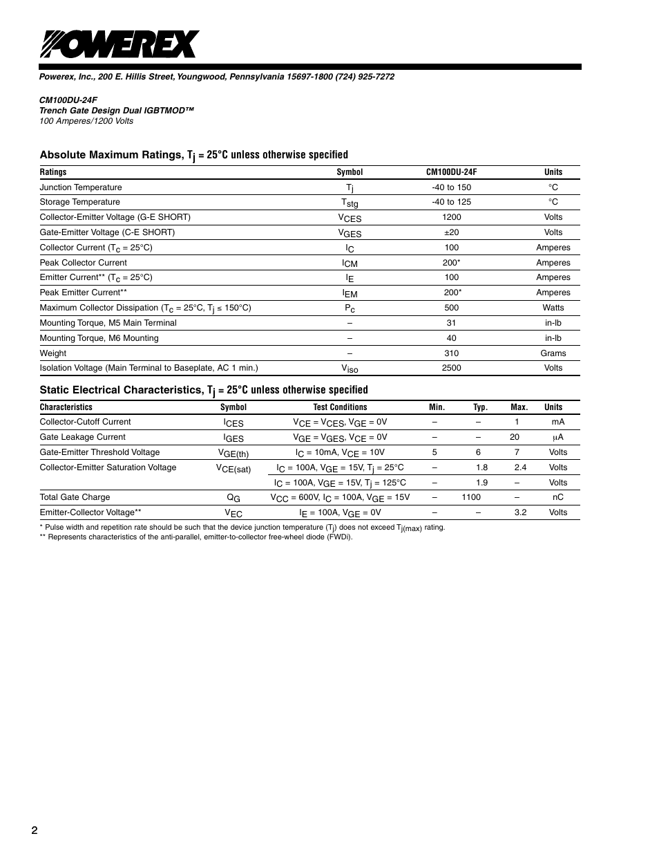 C&H Technology CM100DU-24F User Manual | Page 3 / 5