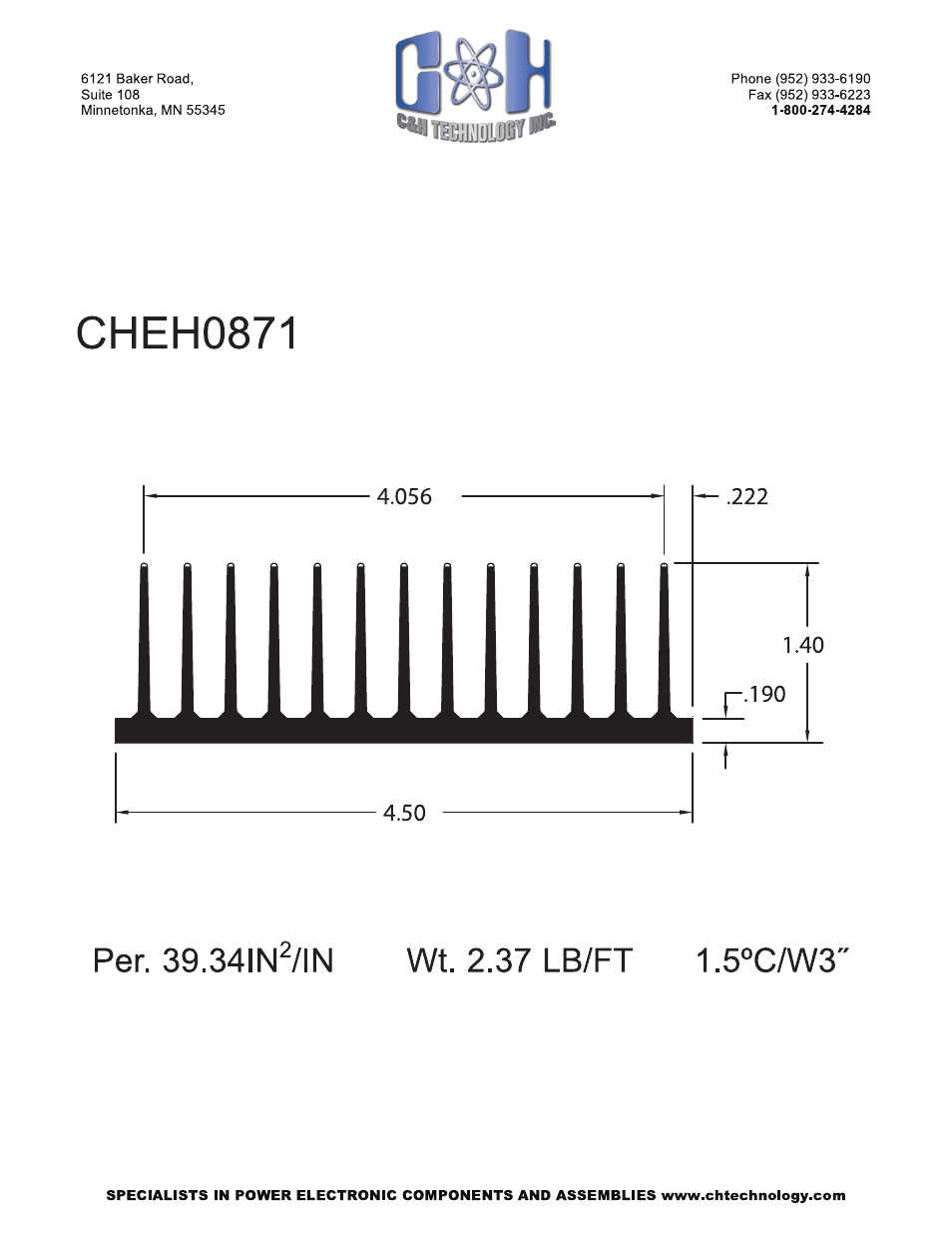 C&H Technology CHEH0871 User Manual | Page 2 / 2
