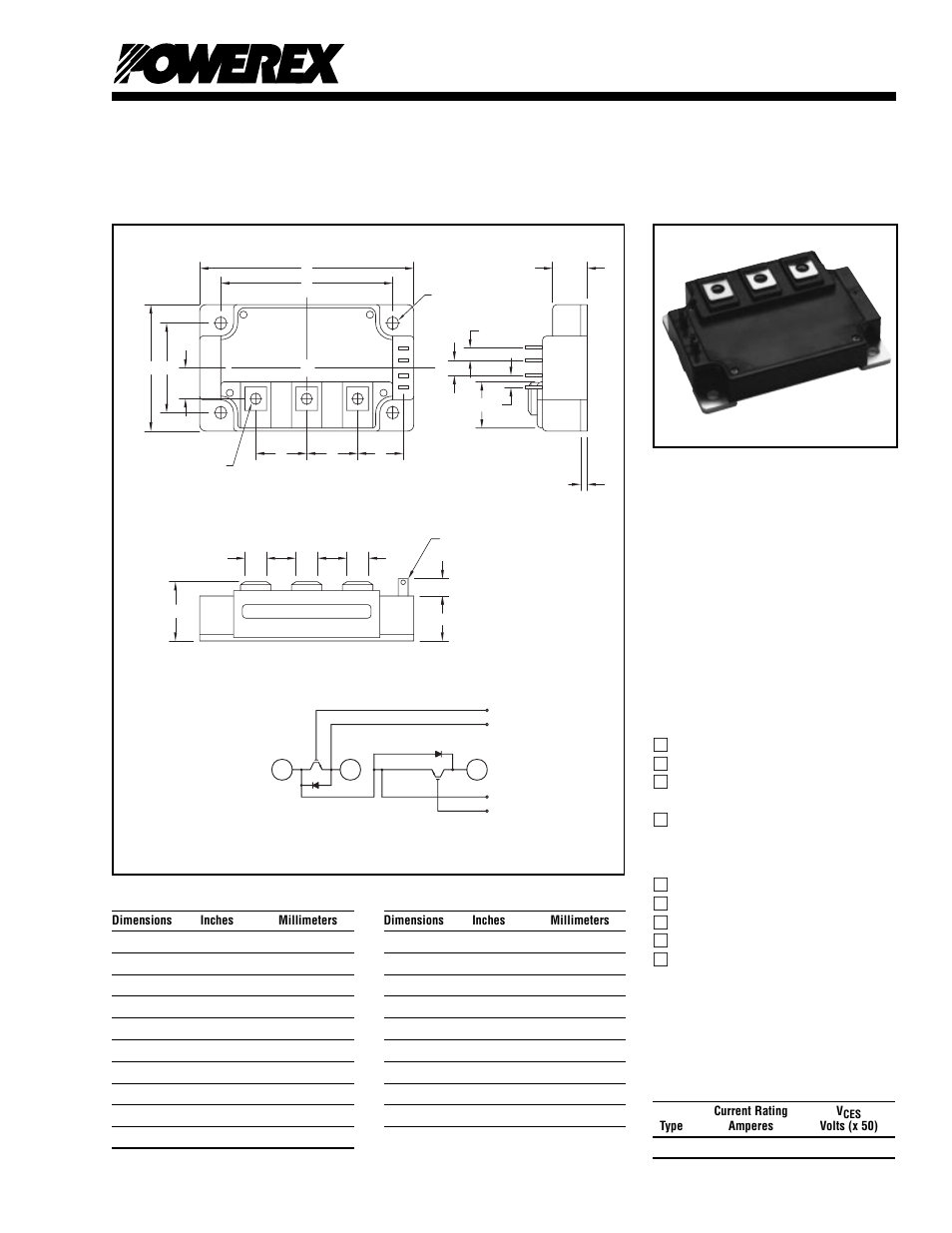 Dual igbtmod™ u-series module | C&H Technology CM300DU-24H User Manual | Page 2 / 5