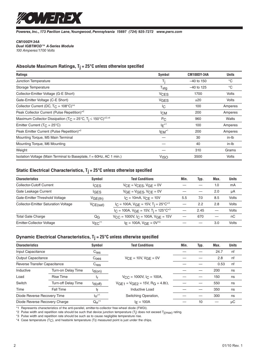 C&H Technology CM100DY-34A User Manual | Page 3 / 5