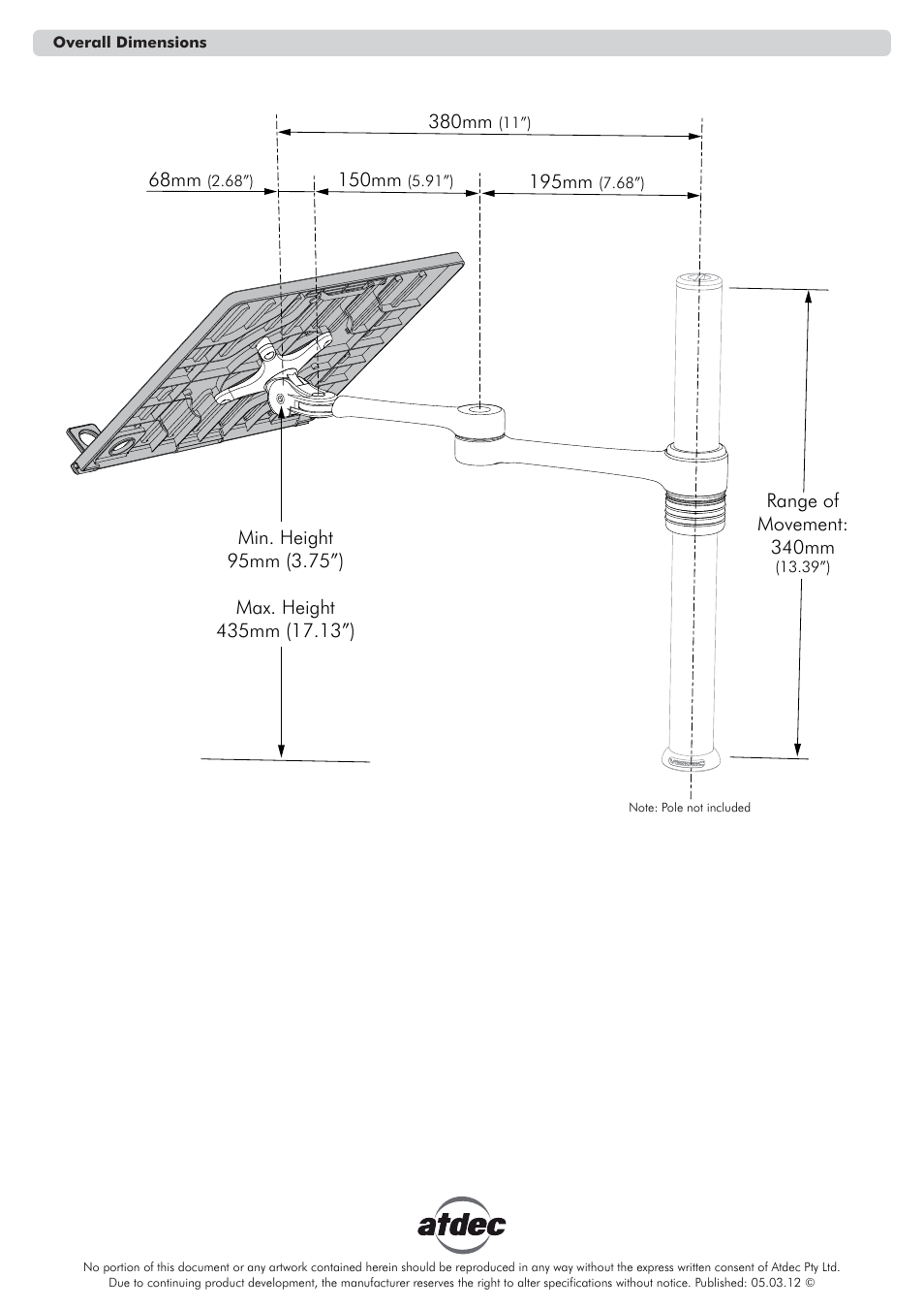 Vf-at-nk tech spec pg2 new-01 | Atdec Visidec VF-AT-NK Technical specs User Manual | Page 2 / 2