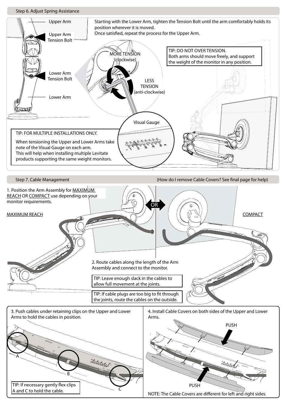 New lev installs split p4of6 | Atdec Levitate L-PW Installation manual User Manual | Page 4 / 6