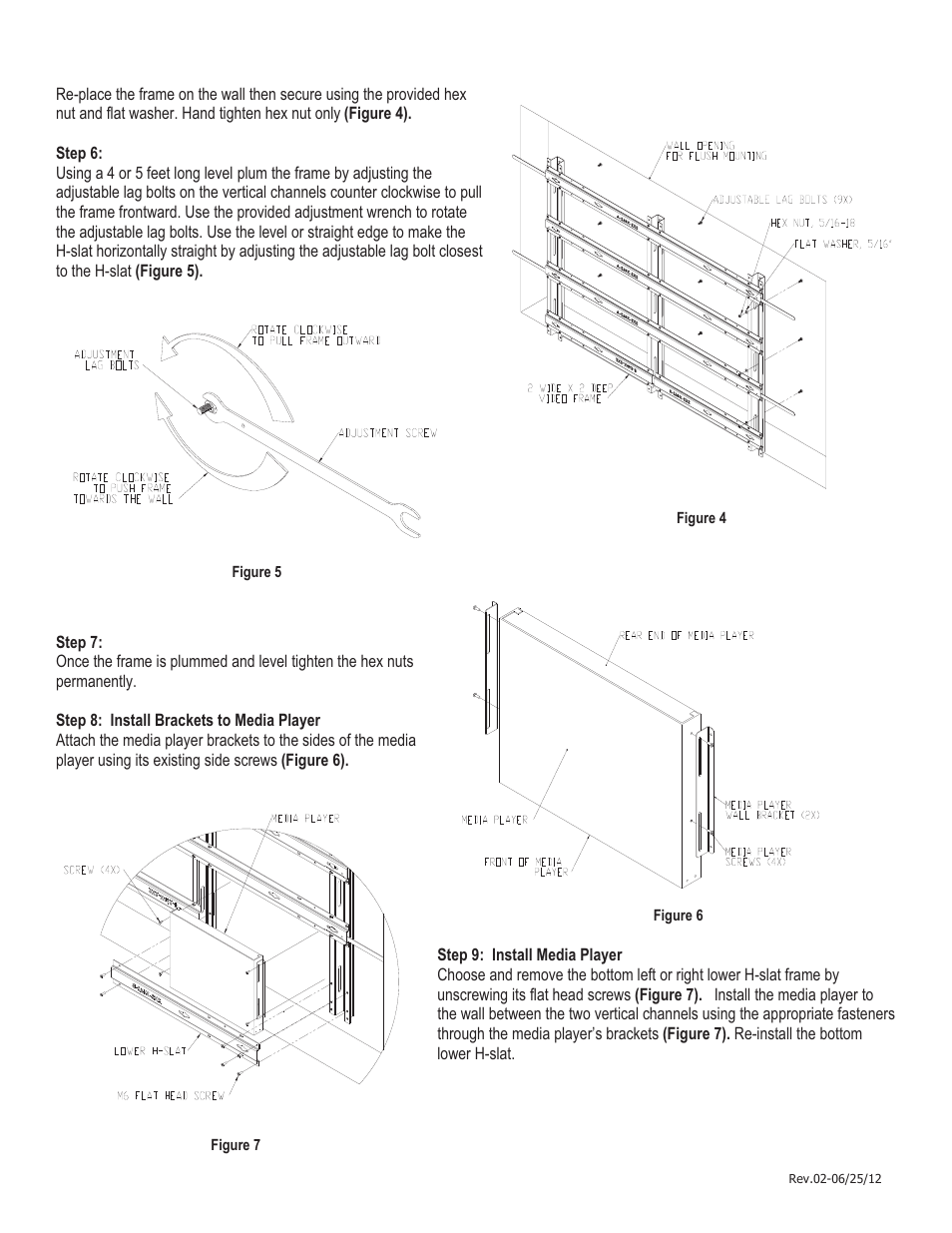 Th-va-2x2-necx463 installation instructions p3-01 | Atdec Telehook TH-VA-2x2-NECX463 Installation manual User Manual | Page 3 / 5
