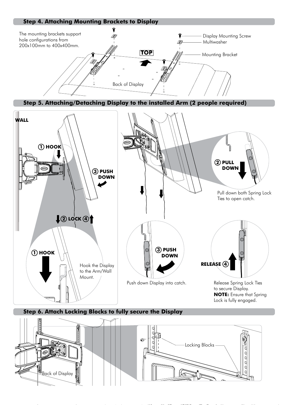 Th-2050-ufl install hi-res-02 | Atdec Telehook TH-2050-UFL Installation manual User Manual | Page 2 / 3