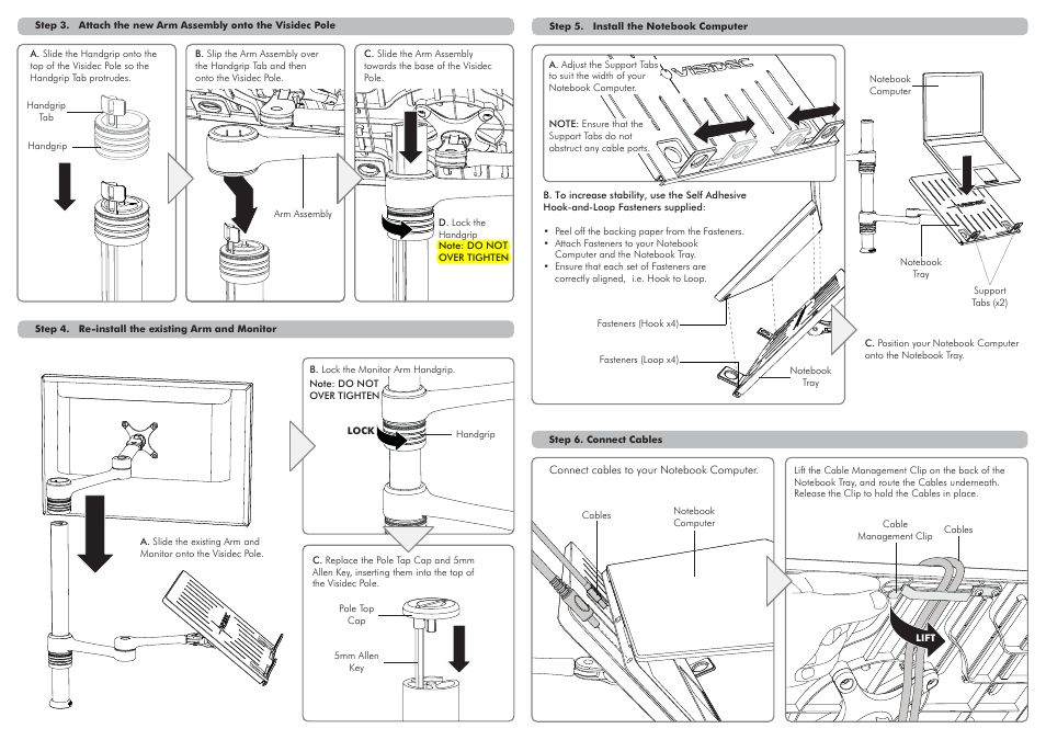 Vf-at-nk install pg2-3-01 | Atdec Visidec VF-AT-NK Installation manual User Manual | Page 2 / 2