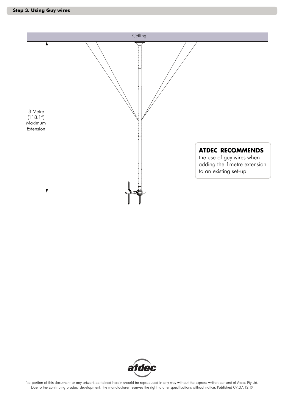 Atdec Telehook TH-3070-CTW-EXT-1M Installation manual User Manual | Page 2 / 2