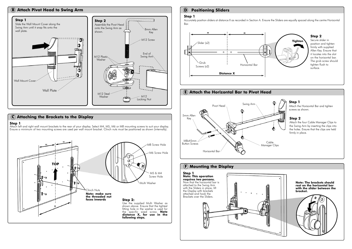 Atdec Telehook TH-31-55-SA-PK Installation manual User Manual | Page 2 / 2