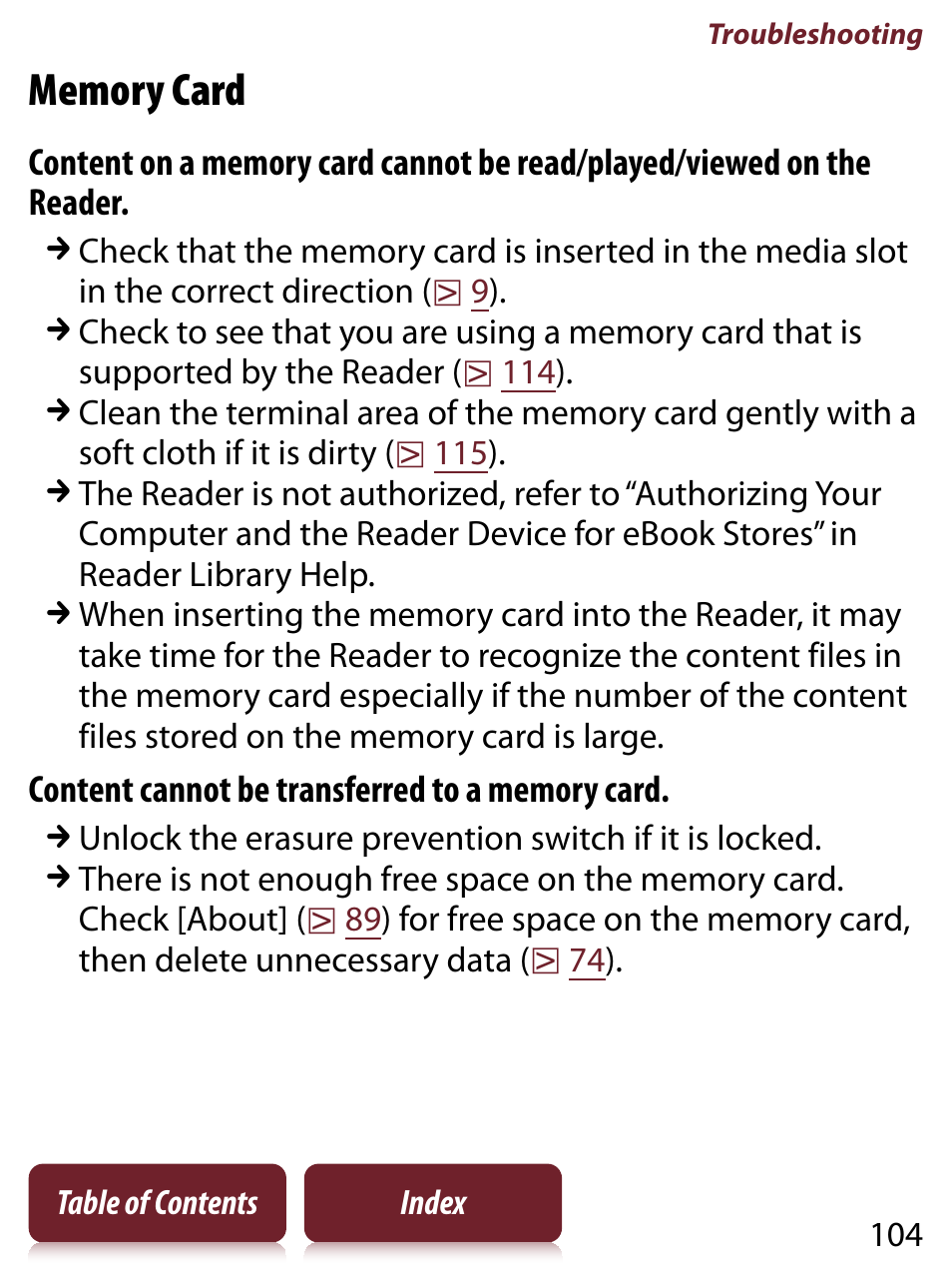 Sony PRS-650 User Manual | Page 104 / 139