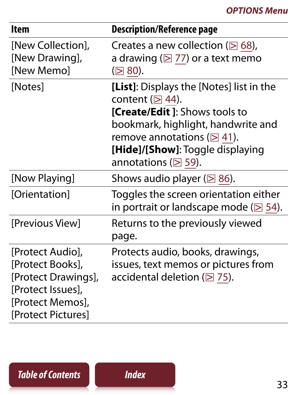 Sony PRS-650 User Manual | Page 33 / 139