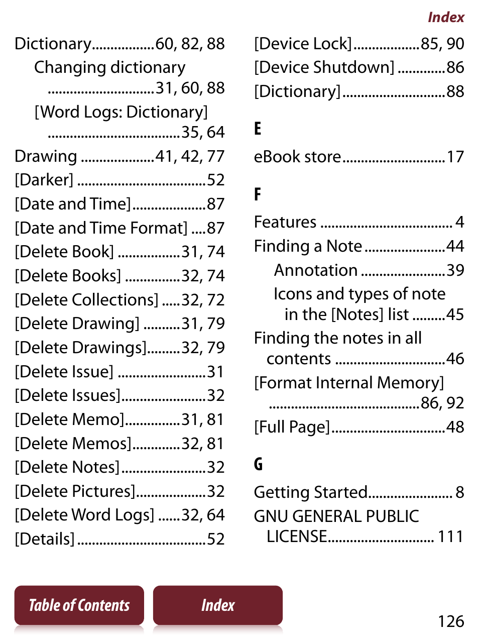 Sony PRS-350 User Manual | Page 126 / 131