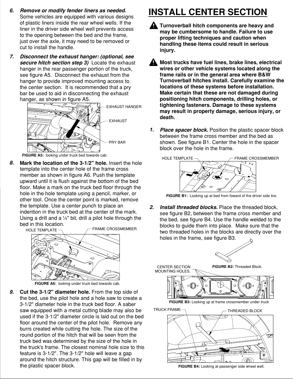 B&W Trailer Hitches Turnoverball Model 1384 (Dodge) User Manual | Page 3 / 5