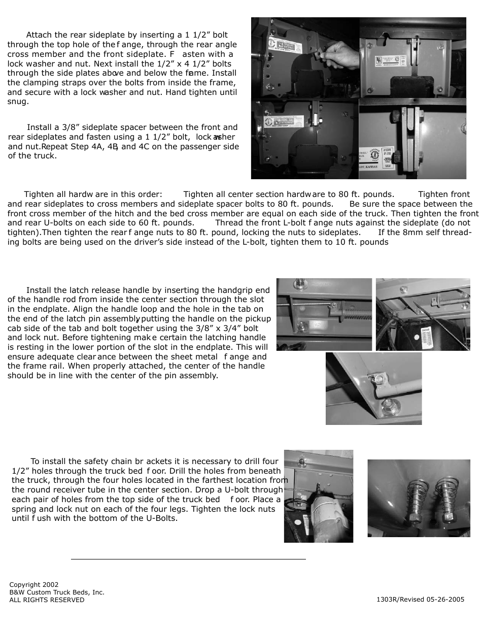 B&W Trailer Hitches Turnoverball Model 1303 (Dodge) User Manual | Page 4 / 4